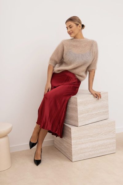 Spódnica jedwab gładka