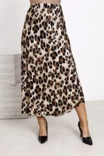 Spódnica jedwab panterka