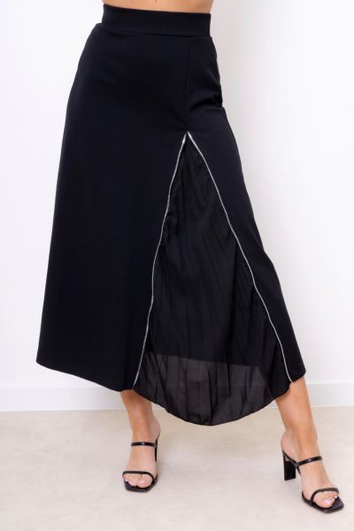 Spódnica zamek – Czarny, L