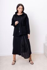 Spódnica zamek – Czarny, L