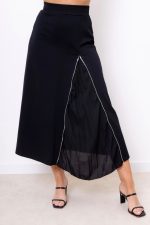Spódnica zamek – Czarny, S