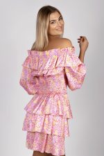 Spódniczka falbanka drobne kwiatki