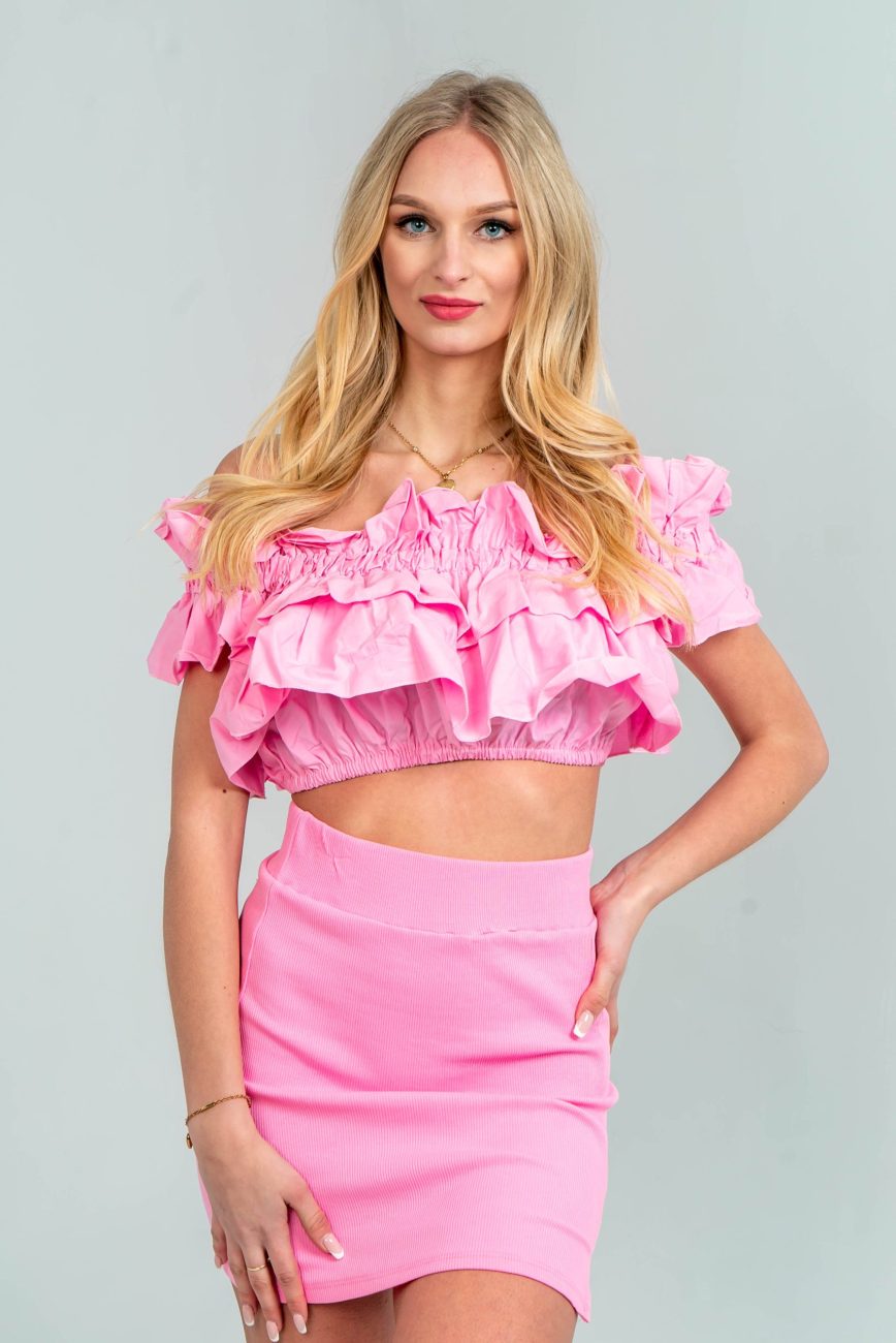 Spódniczka mini prążek