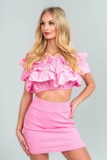 Spódniczka mini prążek