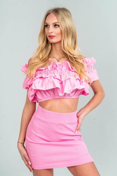 Spódniczka mini prążek