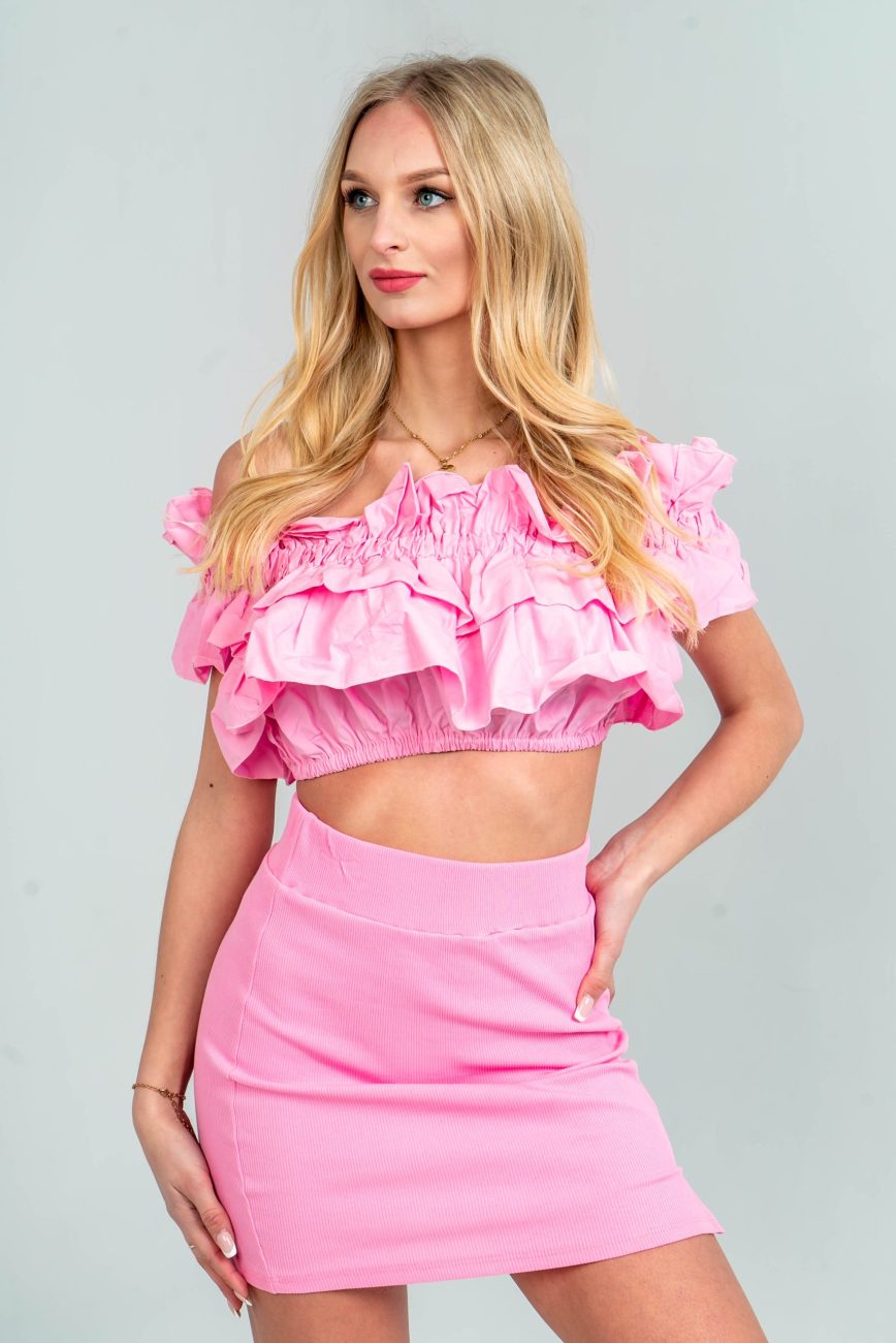 Spódniczka mini prążek