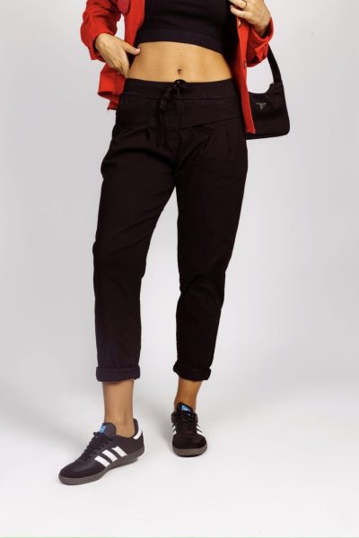 Spodnie bok zakładka – Czarny, UNI