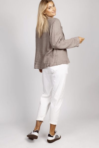 Spodnie bok zakładka