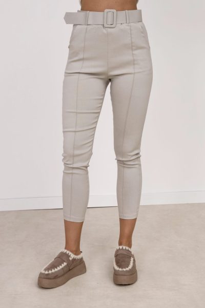 Spodnie cygaretki – Beż, UNI