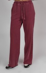 Spodnie dekatyzowane szeroka nogawka WIYA