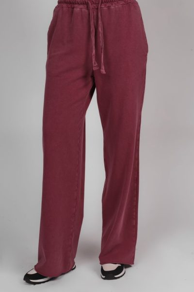 Spodnie dekatyzowane szeroka nogawka WIYA