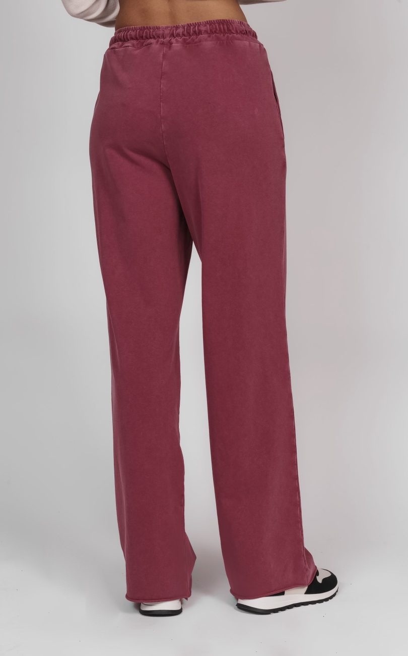 Spodnie dekatyzowane szeroka nogawka WIYA