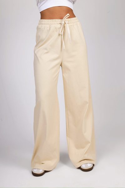 Spodnie dresowe szeroka nogawka