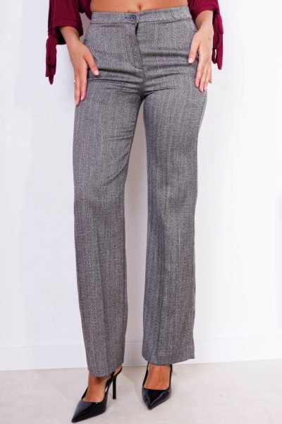 Spodnie garniturowe jodełka Vicolo – Szary, XS