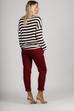 Spodnie gładkie z paskiem