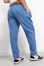 Spodnie jeans czekoladowy pasek