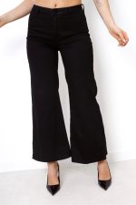 Spodnie jeans szeroka nogawka 3/4