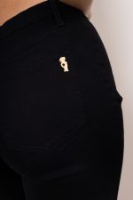 Spodnie jeans szeroka nogawka 3/4