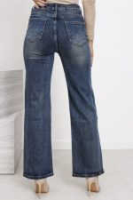 Spodnie jeans szeroka nogawka