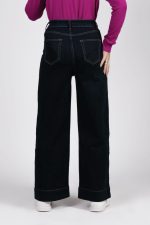 Spodnie jeans szeroka podwijana nogawka M’Sara