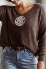 Spodnie jeans wysoki stan M’Sara