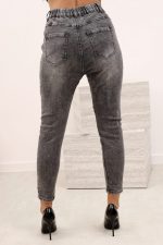 Spodnie jeasn przetarcia guziki