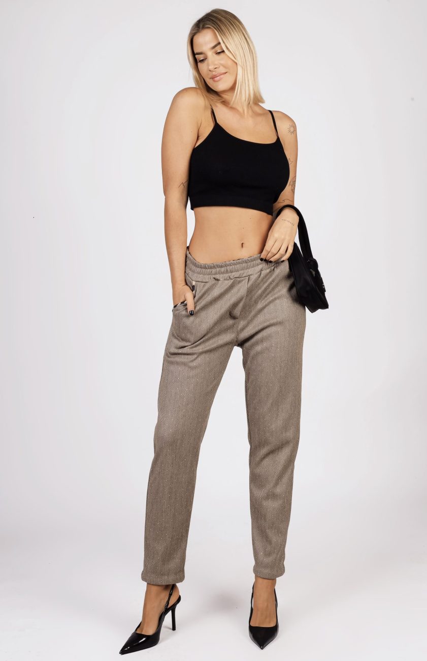 Spodnie jodełka diamenciki