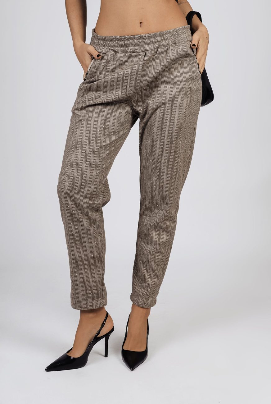 Spodnie jodełka diamenciki