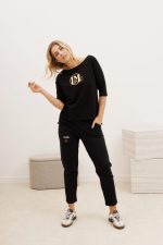 Spodnie kieszonka patka guzik