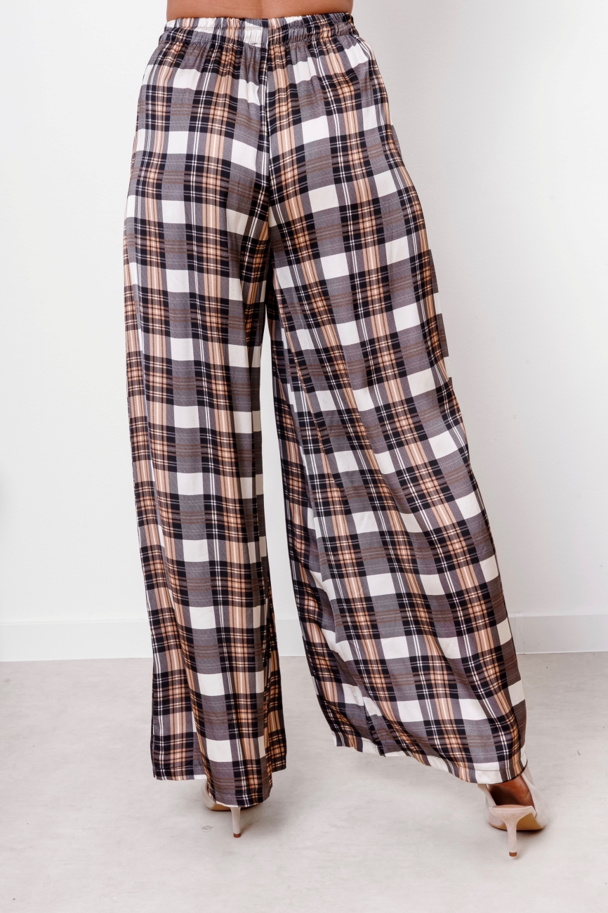 Spodnie krata – Grafit, UNI