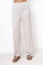 Spodnie lejące drobny prążek