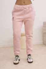 Spodnie na meszku naszywka LM