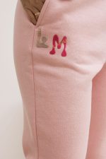 Spodnie na meszku naszywka LM