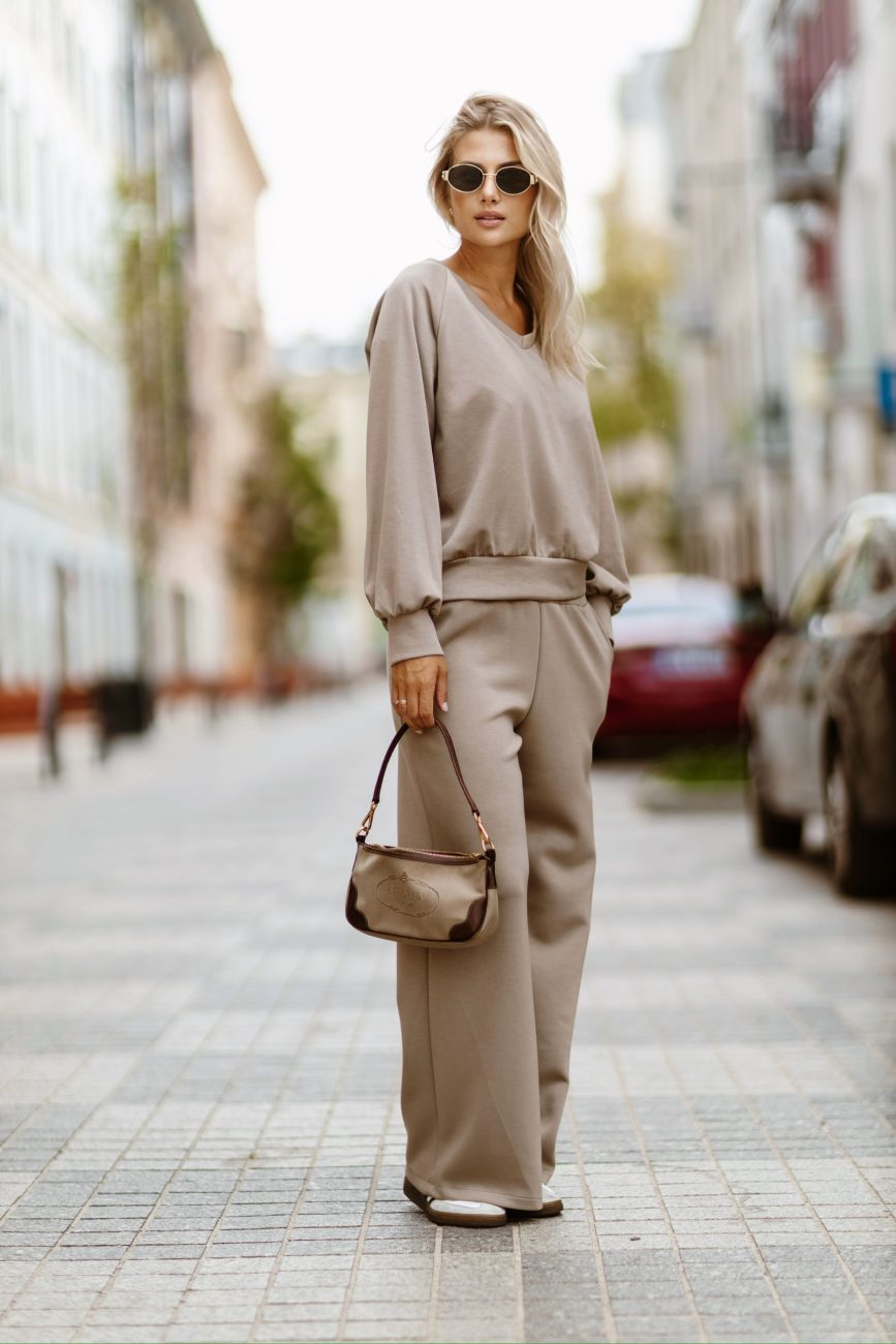 Spodnie pianka szeroka nogawka fango