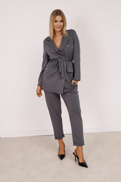 Spodnie pianka zwężana – Grafit, L