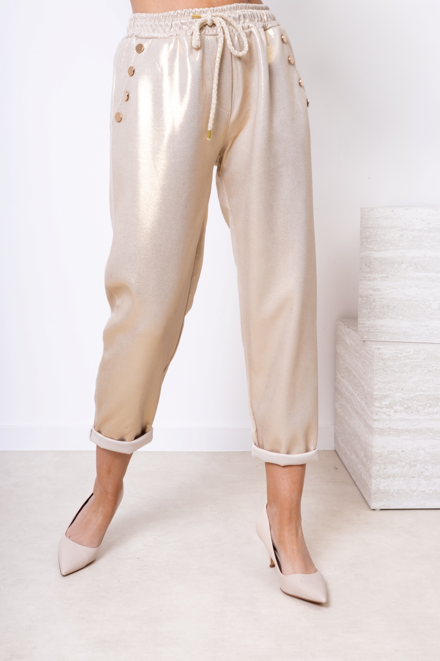 Spodnie piankowe pozłacane – Złoty, UNI