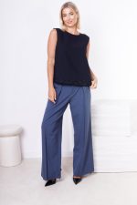 Spodnie plisa pasek RISSKIO – Jeans, L