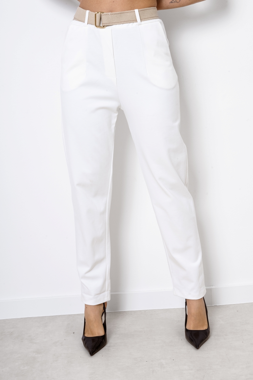 Spodnie punto parciany pasek