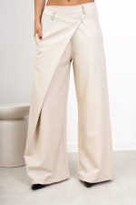 Spodnie szerokie zakładka