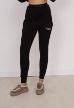 Spodnie wiązany pas carlen czarne