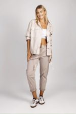 Spodnie złoty pasek