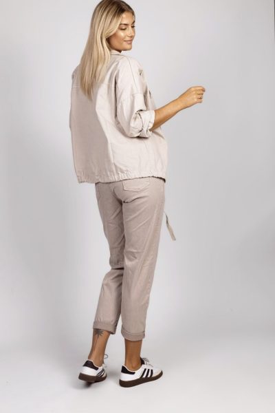 Spodnie złoty pasek