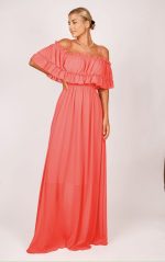 Sukienka biust falbanka