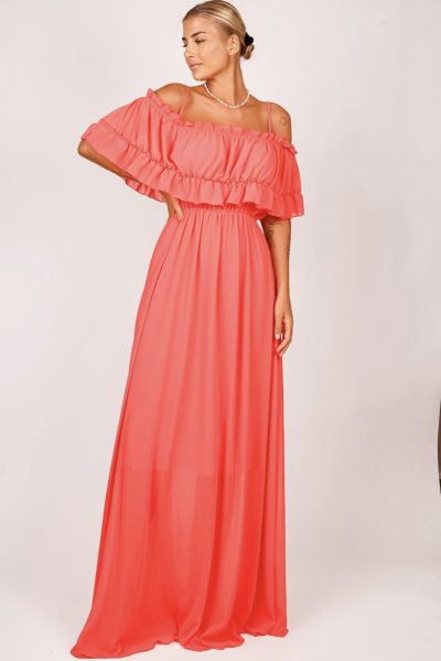 Sukienka biust falbanka