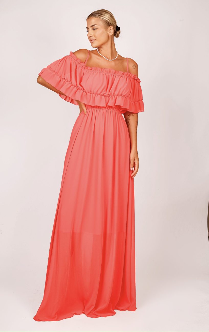 Sukienka biust falbanka