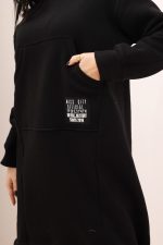 Sukienka dresowa kangurka dół sciągany ortalion