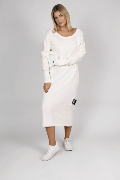 Sukienka dresowa kieszonka