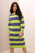 Sukienka dzianina pasy