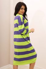 Sukienka dzianina pasy