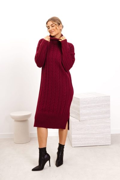 Sukienka golf warkoczyki